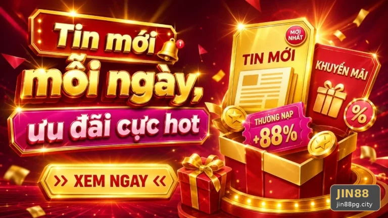 Hướng Dẫn JIN88: Kiểm Tra Giao Diện Tin Mới, Ưu Đãi Và Điều Kiện Khuyến Mãi Trên jin88pg.city