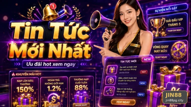 Tin Tức JIN88 Tại jin88pg.city: Hướng Dẫn Người Mới Kiểm Tra Giao Diện Và Đọc Thông Tin Khuyến Mãi